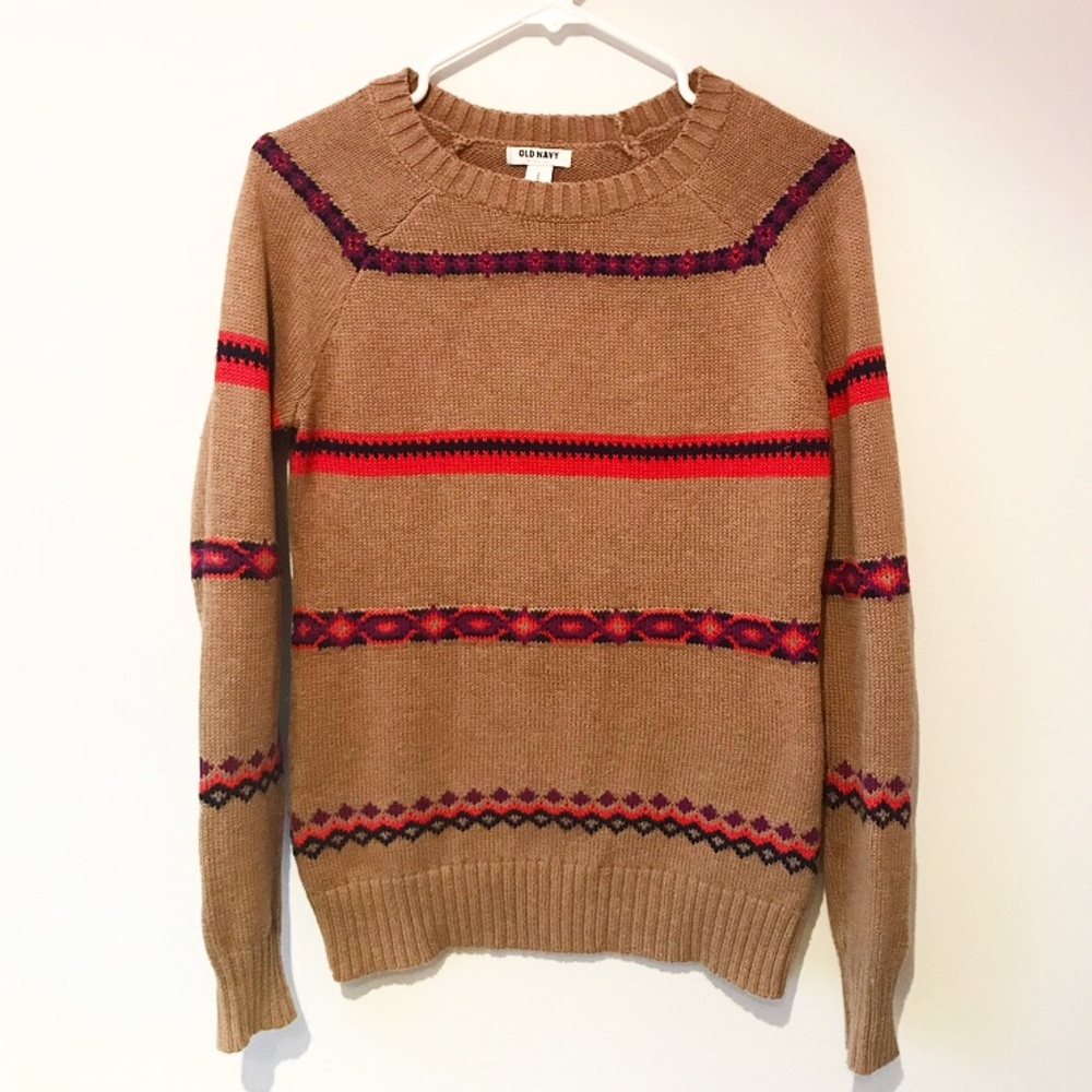 Festive striped sweater